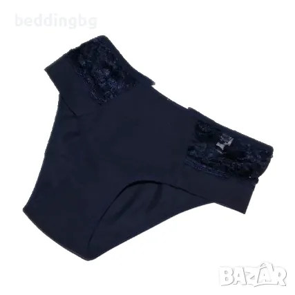 #Дамски памучни #бикини Ивон, черeн, S-2XL