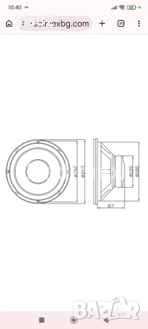 Басови Говорители BLOW A200 4 ohm, снимка 3 - Тонколони - 54252616