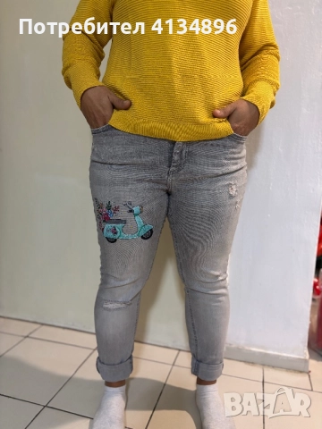 Ръчно рисувани дрехи по ваш избор, снимка 3 - Дънки - 51966246