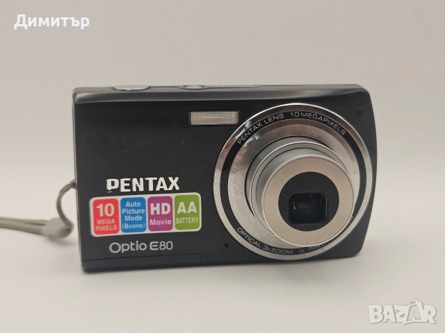 Pentax Optio E80 дигитален фотоапарат камера digital camera photo 10mp 3x optical zoom, снимка 10 - Фотоапарати - 53377713