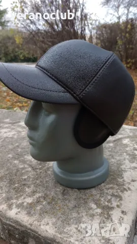 Луксозна кожена шапка с каракула XXL, снимка 4 - Шапки - 48176854