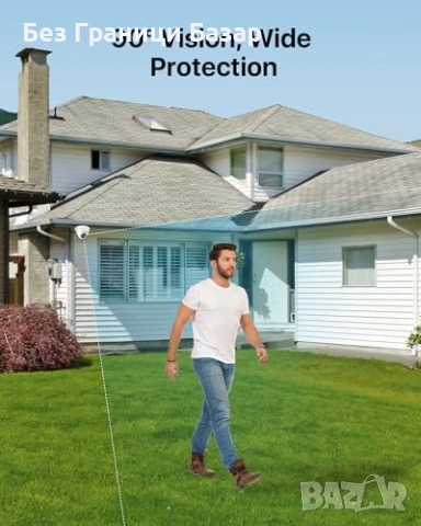 Нова Куполна CCTV камера Loocam 2MP 1080P IR IP66 за видеонаблюдение, снимка 3 - IP камери - 53973191