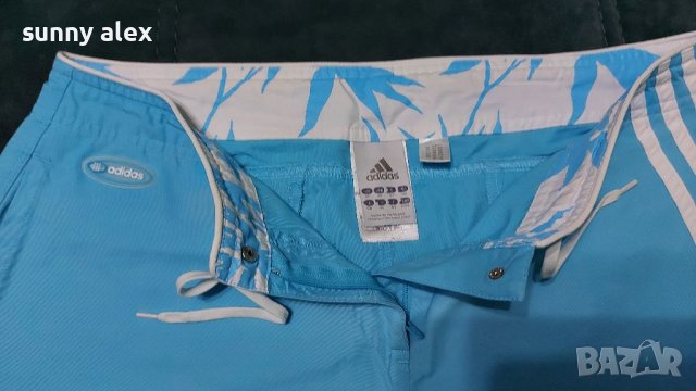Adidas 3/4 светло син панталон, UK 14, F 42, снимка 3 - Спортни екипи - 38438287