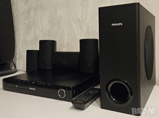 Домашно кино Philips 5.1 - 600W (TOP PRODUCT), снимка 5 - Аудиосистеми - 53889859