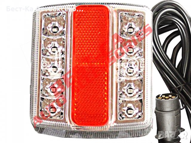 LED стопове пет функции за ремаркета и колесари с магнит и кабел, снимка 4 - Аксесоари и консумативи - 33842504