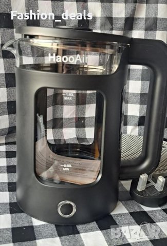 Нов 1,5-литров електрически чайник кана със син светодиод Дом Кухня, снимка 10 - Други - 42441840