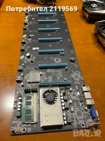 Видеокарта RX580 8gb + RX6800 16gb + Захранване 2500W + Дъно за 8 карти, снимка 5 - Видеокарти - 51929826