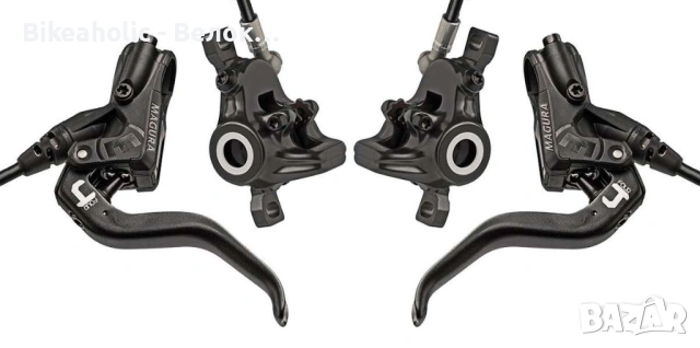 Комплект спирачки Magura MT4 2-бутални (L.1000mm/2000mm)