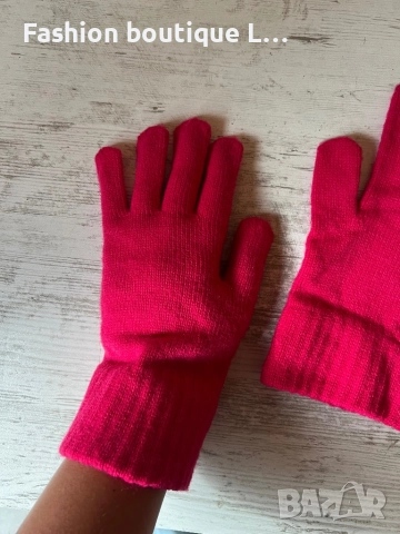 Цикламени дълги дамски меки и топли ръкавици 🩷🩷🩷🩷, снимка 3 - Ръкавици - 52186441