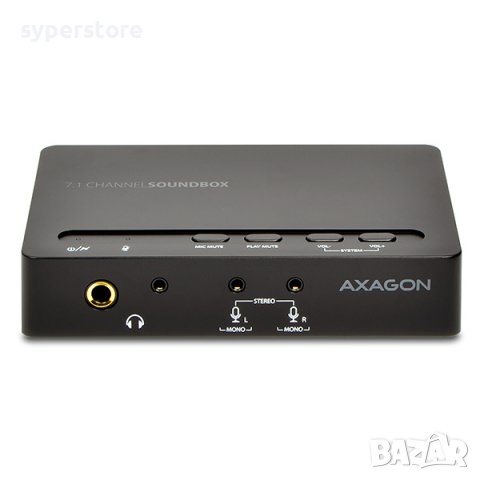 Звукова карта на USB Axagon ADA-71 - Пълноценен съраунд звук Sound Box external 7.1-channel, снимка 6 - Други - 36816464