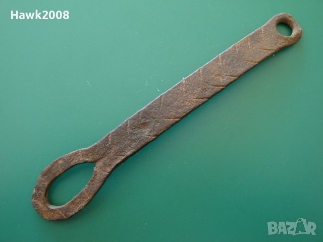 Старинно ковано резе брава мандало сюрме за старинна порта, снимка 1