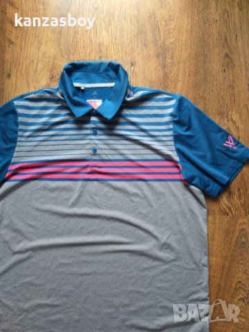 adidas Ultimate365 3-Stripes Heathered Polo Shirt - страхотна мъжка тениска, снимка 5 - Тениски - 40882871