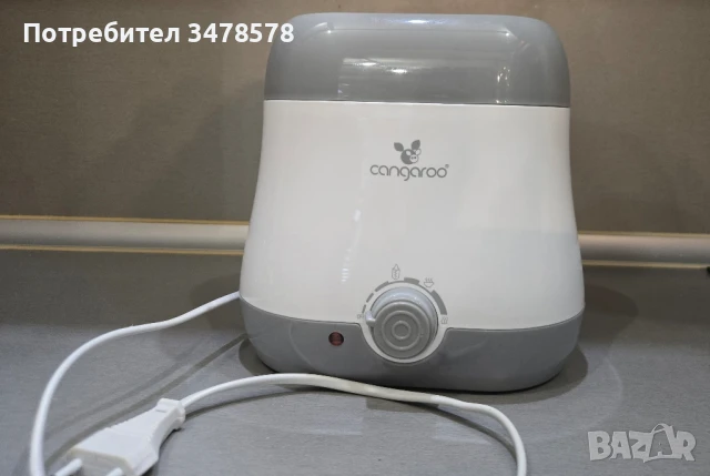 Нагревател за бебешки шишета Cangaroo BabyDuo, сив DN05, снимка 1