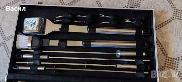 Куфар с инструменти за барбекю Шуменско