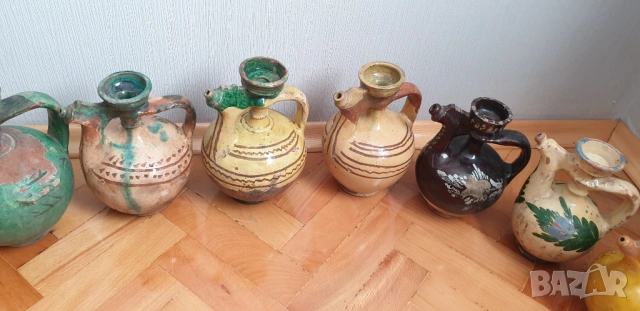 Лот от 8 броя старинни български крондири, бърдета, керамика, снимка 6 - Антикварни и старинни предмети - 54313809