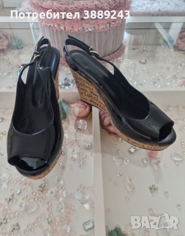 Дамски сандали от естествен лак, снимка 5 - Сандали - 42883386