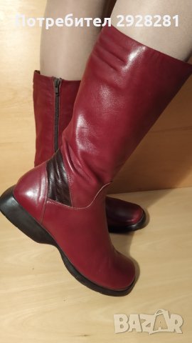NOW италиански ботуши от естествена кожа, снимка 8 - Дамски ботуши - 31273949