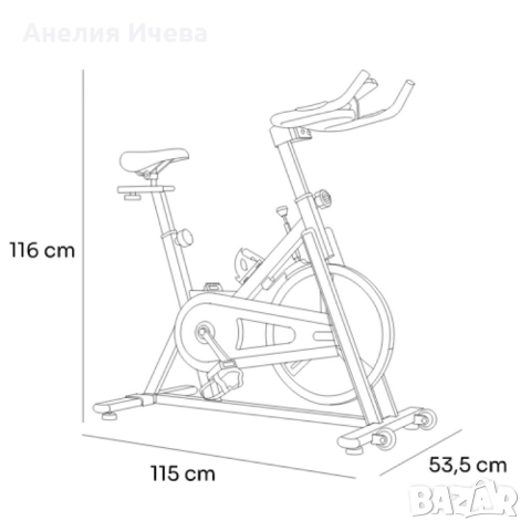 Велоергометър за фитнес вкъщи Mellerware Loopy Track, снимка 9 - Други спортове - 52010978