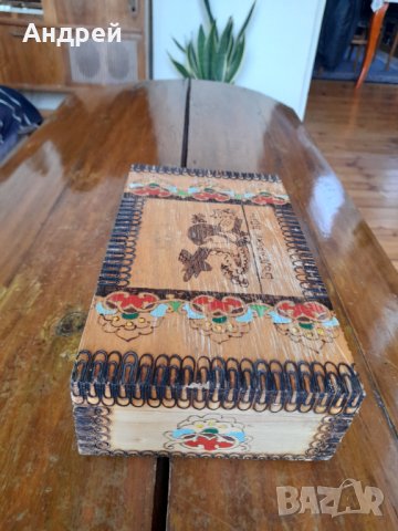 Стара дървена кутия,несесер Български Войн, снимка 3 - Антикварни и старинни предмети - 39674826