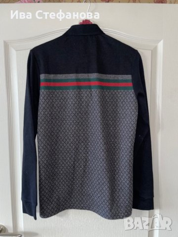 Нов уникален 100% памук памучен  оригинален тънък пуловер GUCCI Cucci Гучи, снимка 10 - Пуловери - 42866799
