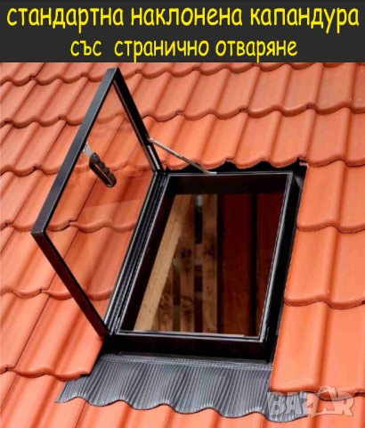 КАПАНДУРА за покрив --прозорци за Мансарда --Авариен изход за плосък покрив.. ИЗРАБОТВАМ и монтирам , снимка 1 - Строителни материали - 42138718