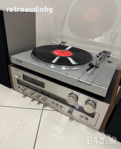 🔊Винтидж аудио сет SONY ресивър + грамофон + колони🔊, снимка 3 - Аудиосистеми - 50860542