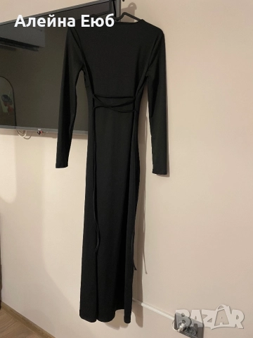 Черна рокля Shein, снимка 3 - Рокли - 52739546