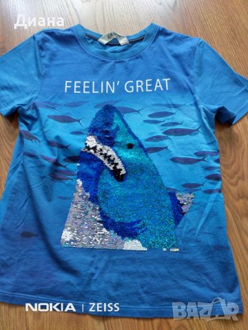 Тениска H&M за момче 8-10год.