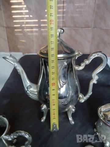 посребрен бароков сервиз, снимка 2 - Антикварни и старинни предмети - 35501818