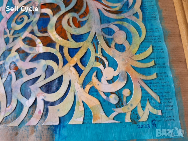 ✅КАРТИНА - СМЕСЕНА ТЕХНИКА - 30/40 СМ.❗, снимка 4 - Картини - 51529734