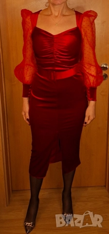 Официална рокля кадифе Fervente , снимка 7 - Рокли - 44890819