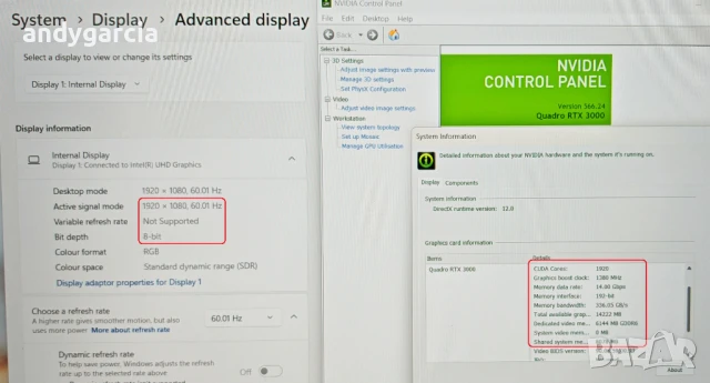 HP ZBook Fury 17 G7/Core i7 10850H/NVidia RTX 3000 6GB/16GB RAM/512GB SSD NVMe/17.3 IPS Full HD, снимка 12 - Лаптопи за работа - 48261878