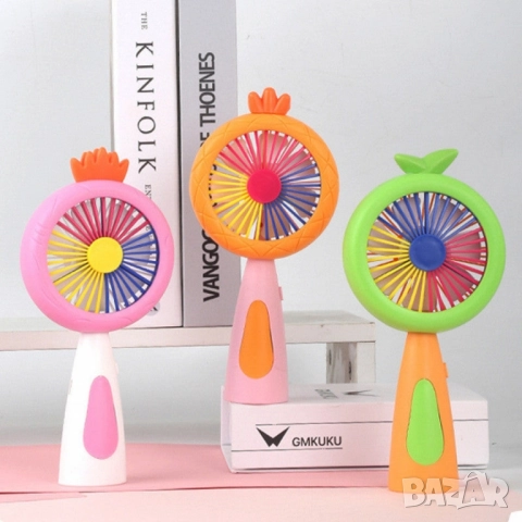 Мини вентилатор с плодова тематика – Компактен, цветен и освежаващ, снимка 2 - Друга електроника - 52125809