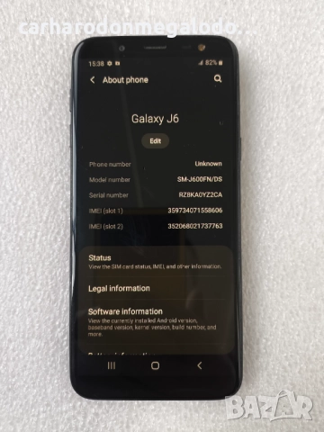 Samsung Galaxy J6 Dual 32GB, RAM 3GB, снимка 3 - Samsung - 52647299