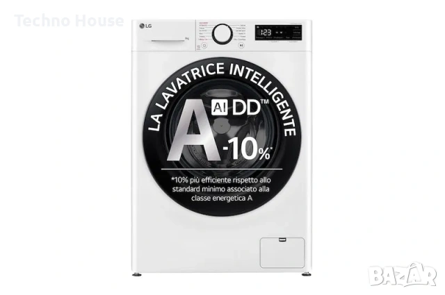 LG 8 кг пералня AI DD™ Slimline | Серия R3 Клас A -10% | 1200 об/мин, снимка 2 - Перални - 54264555