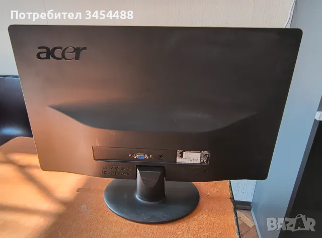 Монитор Acer S220HQL, 21.5", 1920x1080 Full HD, VGA, снимка 2 - Монитори - 50019622