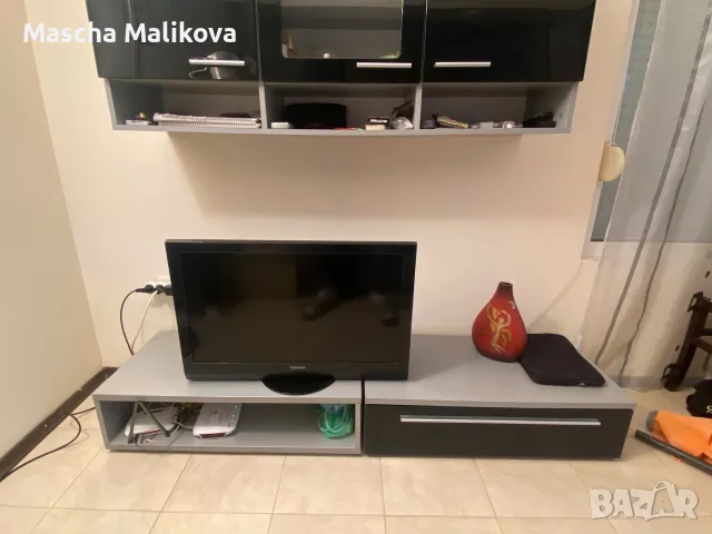 ТВ шкаф с горен стенен шкаф, снимка 3 - Шкафове - 56545451