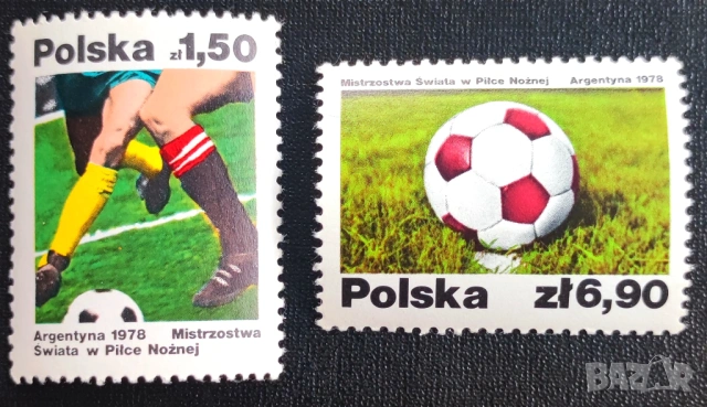 Полша, 1978 г. - лот марки на тема самолет, кораб, футбол, личности, кола, космос, дървета, изкуство, снимка 3 - Филателия - 53303539