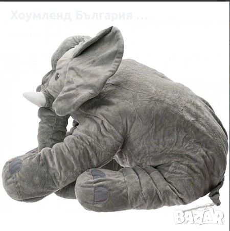 Голям плюшен детски слон 60см, снимка 4 - Плюшени играчки - 54356665