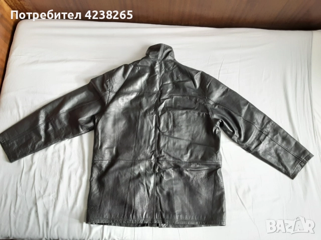 кожено яке "Patino" черно, естествена кожа, размер 54, снимка 3 - Якета - 52222002