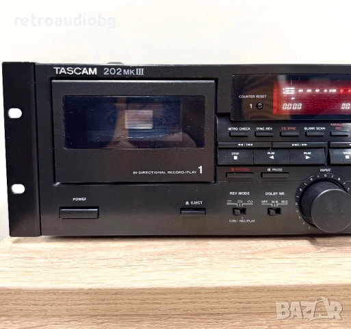 🔉Колекционерски професионален двукасетъчен дек TASCAM 202 MKIII - записващ и на двете гнезда🔉, снимка 5 - Декове - 52930262