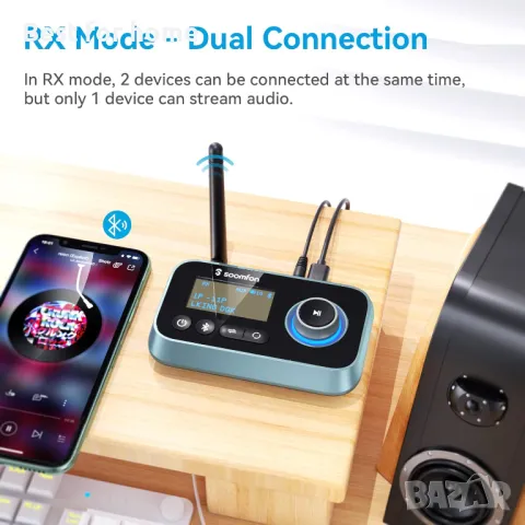 SOOMFON Bluetooth адаптер, снимка 2 - Други - 49384695