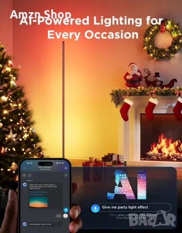 Подова лампа Govee H6076 RGBIC SmartLED ъглова лампа Alexa 16 милиона DIY

, снимка 6 - Лампиони - 50175595