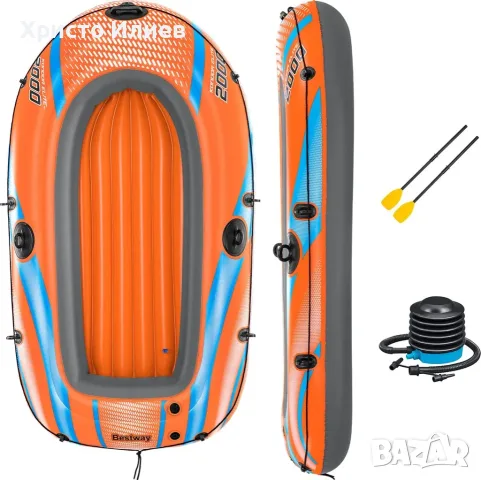 Надуваема лодка комплект Bestway Kondor Elite 2000 - 196 x 106 x 31 cm