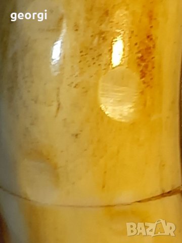 Ретро гривна от кост и скъпоценен камък лапис лазули, снимка 5 - Гривни - 38260603