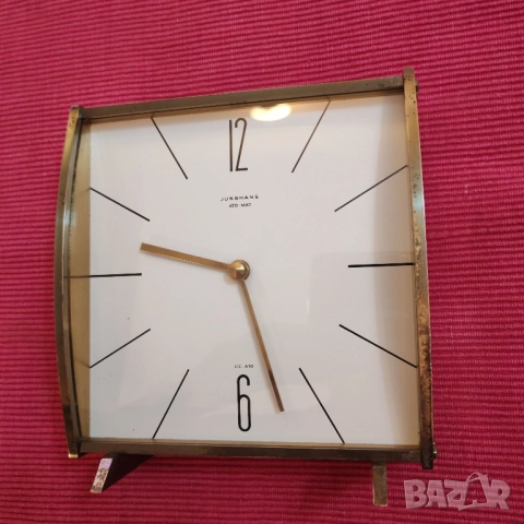 Винтидж настолен часовник JUNGHANS, Германия. , снимка 3 - Стенни часовници - 52525095