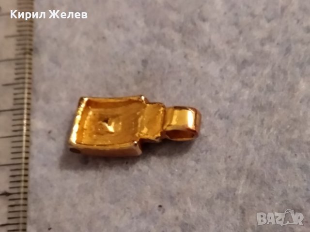 ФИН ВИНТИДЖ АРТ МЕДЕН СКЪПОЦЕНЕН МЕДАЛЬОН с ДЕБЕЛА ПОЗЛАТА и ПРЕКРАСЕН ФАСЕТИРАН ГРАНАТ 37027, снимка 10 - Антикварни и старинни предмети - 39944947