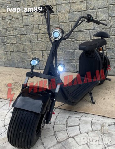 Електрически скутер “ Harley - Davidson “ – 1500W 60V  + LCD Дисплей + Преден LED фар тип ‘’ Angel E, снимка 4 - Мотоциклети и мототехника - 37040319