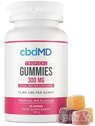 cbdMD 300 mg 30 гумени хапчета за спокоен сън, облекчават тревожността CBD, снимка 1 - Хранителни добавки - 42238376