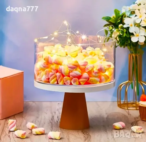 Прозрачни ефектни  поставки за торта, снимка 13 - Форми - 50345323